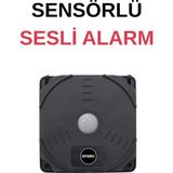 Satışmax Caydırıcı Ev Araç Haraket Sensörlü Alarm Sesli Siyah