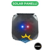 SatışMax Caydırıcı Ev Araç Yanıp Sönen Alarm Led Işık SOLAR KIRMIZI-MAVİ