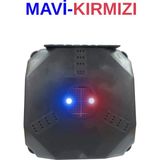 Satışmax Caydırıcı Ev ve Araç Güvenlik Yanıp Sönen Alarm LED Işık (Mavi-Kırmızı) 2AA Pil