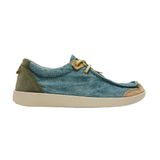 Satorisan - Wallaby Mokasin Kwahu Linen - Kwahu Linen - Deri ve Keten Mokasen Rahat, Sürdürülebilir ve Dayanıklı, Melankolik Gri, 43 EU