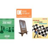 Satranç Life Çocuklar Için Satranç Problemleri / Küçükler Şampiyonasından 250 Mat / 4 Kitap Set