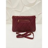 Satuna Kadın Kapitone Astarlı Omuz Çantası ve Portföy Çanta - 25X33 cm - 25 x 33 cm - Bordo
