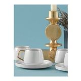 Saturn 6 Kişilik Kahve Fincanı Takımı 90 ml Gold