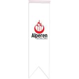Satürn Design Masa Üstü Kırlangıç Alperen Ocakları Bayrağı - 8X30CM Çift Taraflı Saten Kumaş