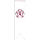 Satürn Design Masaüstü Kırlangıç Çift Taraflı Saten Kumaş Gençlik ve Spor Bakanlığı Bayrağı 8 x 30 cm