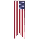 Satürn Masa Üstü Kırlangıç Amerika Bayrağı - 8 x 30 cm Çift Taraflı Saten Kumaş