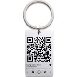 Satürn Silver Kuyumculuk Çelik İsimli Qr Kodlu Asker Künyesi Modeli Unisex Anahtarlık