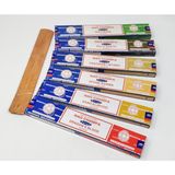 Satya Nag Champa Combo Tütsü Çubukları Karışık Fırsat - Sandal ağacı, Palo Santo, Tatlı Vanilya, Aromatik Franktütsü JR Tütsü Tutucu SNC9