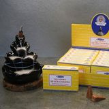 Satya Nag Champa Konik Tütsü- backflow cones (Geri Akışkanlı)(Premium Natural Incense Cones) (7 Chakra)