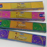Satya Nag Champa Tütsü Çubukları-Doğal Gül, Doğal PATCHOULI, Doğal SANDAL, Sterling Effectz tarafından Manyetik Kitap Ayracı ile Doğal Lavanta