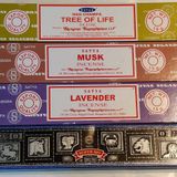 Satya Nag Champa Tütsü Çubukları-Hayat Ağacı, Musk, Lavanta Süper, Sterling Effectz tarafından Hatıra Toplu