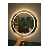 Sauber's Vialux Banyo Aynası Dokunmatik Ledli (Kademeli) Gün Işığı Kumlamalı Oval Ayna 58Cm