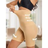 Sauna Suit 2 Beden Toparlayıcı Göbek,bel, Basen, Kalça Toparlayıcı Seamless Korse Şort - Ten