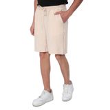 SAUNA SUIT Erkek Bel Ince Rahat Pamuklu Yazlik Keten Görünümlü Slouchy bej şort