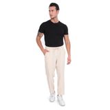 SAUNA SUIT ince Yazlik Yüksek Bel Rahat Pamuklu Slouchy Pantolon (ERKEK BEJ, S/M)
