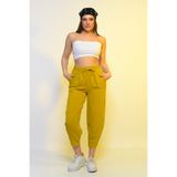 SAUNA SUIT Ince Yazlik Yüksek Bel Rahat Pamuklu Slouchy Pantolon MARU STORE