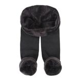 SAUNA SUIT Kadın Siyah Orjinal Içi Peluşlu Kışlık Toparlayıcı Esnek Yumuşacık Termal Tayt (SIYAH, 2XL)