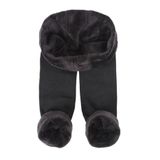 SAUNA SUIT Kadın Siyah Orjinal Içi Peluşlu Kışlık Toparlayıcı Esnek Yumuşacık Termal Tayt (SİYAH, S-M)