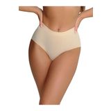 SAUNA SUIT Kadın Yüksek Bel Dikişsiz Lazer Kesim Esnek Iz Yapmayan Külot (TEN, L/XL)