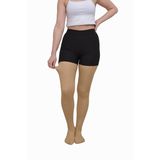 SAUNA SUIT Kışlık Sıcak Tutan Içi Polarlı Dokuma Ten Rengi Ince Külotlu Çorap (TEN, S-M)