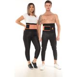 Sauna Suit Sauna Termal Sauna Bel Korsesi Termal Kemer - Standart - Siyah