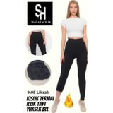 Sauna Suit Saunaunisex Içi Peluşlu Kışlık Termal Tayt Içlik Siyah Kadın Erkek Tayt Içi Polar Termal Tayt Siyah