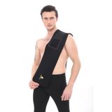 SAUNA SUIT Siyah Bel Düzeltici Karın Kemeri Unisex Üst Çalıştırıcı Neopren Premium Kalite Korse Vücut Şekillendirici Egzersiz SaunaSİYAH Termal Bel Kemeri (siyah, Tek Beden)
