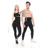 SAUNA SUIT Siyah Bel Düzeltici Karın Kemeri Unisex Üst Çalıştırıcı Neopren Premium Kalite Korse Vücut Şekillendirici Egzersiz SaunaSİYAH Termal Bel Kemeri (TEN, Tek Beden)