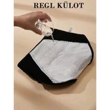 Sauna Suit Süper Emici Ultra Hijyenik Regl Külodu , Gece Gündüz Gün Boyu Etkili Sızdırmaz Adet Külodu - Siyah - 5XL