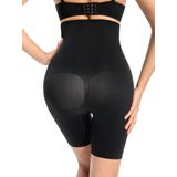 SAUNA SUIT Toparlayıcı Sıkılaştırıcı Göbek, Bel, Kalça Şekillendirici Korse Şort, 2 Beden inceltme (SIYAH, L)