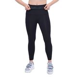 SAUNA SUIT Ultra Yüksel Bel Silikonlu Karın Basen Kalça Ve Toparlayıcı Kaydırmaz Siyah Korse Tayt (2XL)