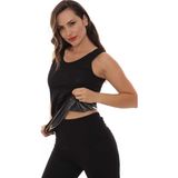 Sauna Suit Unisex Termal Korse Tayt ve Atlet Takım Terleten Zayıflatan Siyah Renkli - 2XL