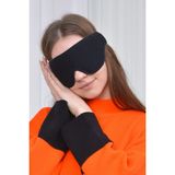 Sauna Suit Uyku Maskesi Göz Bandı Işığı Engelleyen Yumuşak Kumaşla Rahat Uyku Deneyimi - düz renk