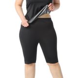 Sauna Termal Şort - Spor ve Egzersiz, Terleme Artırıcı, Bacak İnceltici, Siyah - Unisex (DİPSİ) (KADIN, XL)