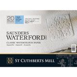 Saunders Waterford Cold Pressed 20 Yaprak 300 gr 23x31 cm High White Blok