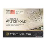 Saunders Waterford Hot Pressed 31X41cm 300Gr 20 Yaprak Profesyonel Suluboya Blok / 45930001011C