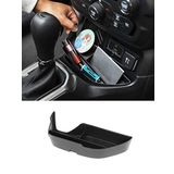 Savadicar GearTray Orta Konsol Düzenleyicileri Vites Ön Saklama Tepsisi 2015-2017 Jeep Renegade için, Dahili Depolama Aksesuarları, Siyah