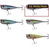 Savage Gear 3D Minnow Pop WALKER43 4,3cm, 3g Suni Yem - 03-White Flash