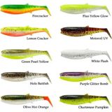 Savage Gear Cannibal Shad 10cm 9gr Silikon Yem İğnesiz (Adet) - Green Pearl Yellow