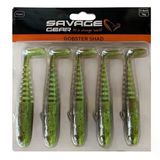 Savage Gear Gobster Shad 11.5Cm 16Gr Silikon Yem Chartreuse Pumpkin (5'Li Paket) İğnesiz