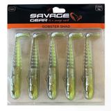 Savage Gear Gobster Shad 11.5Cm 16Gr Silikon Yem Green Pearl Yellow (5'Li Paket) İğnesiz