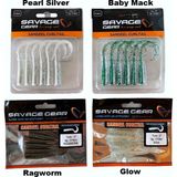 Savage Gear Lb Sandeel Curltail Silikon Yem 7cm 2gr 6 Adet İğnesiz - Glow