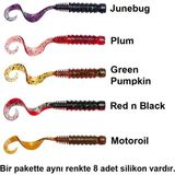Savage Gear Pro Grub 5cm 0.8gr Lrf Silikon Yem (8'li Paket) Iğnesiz - Plum