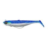 Savage Gear Savage Minnow Weedless 10 cm 16 gr 2+1 Silikon Yem - Blue Pearl Silver