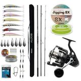 Savage Gear SGS8 8000 FD 8+1BB Jig Olta Makinesi+Okuma Alijos Surf 435 cm 100+250 gr 3 Parça Olta Kamışı