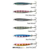 Savage Gear Slim Minnow Jig 5 gr 4.6 cm Zebra Glow Suni Yem