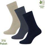 Savage Modal Iplik Erkek Soket Çorap - 3 Çift - Dikişsiz - Atlas - 18002 - Set 2 - 2 – 5 - Çok Renkli