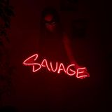 Savage Neon Duvar Sanatı, Neon Duvar Dekoru, Işık Dekoru, Led Neon Tabela, Neon Işıklar, Kulüp Led Işıkları, Pub Tabelası, Neon Schild Bar, Neon Tabela Yatak Odası, LED Tabela (Uzaktan Kumandalı)