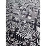 Savan Dokuma Halı Örtüsü 4m² 160X240CM - Siyah - 160 x 240 cm