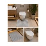 Savana Kaymaz Taban Peluş Banyo Paspası 2'li Klozet Takımı 60*50 - 60*90